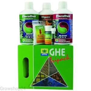 GHE TRIPACK 3 X 500ml FLORA DUO woda twarda