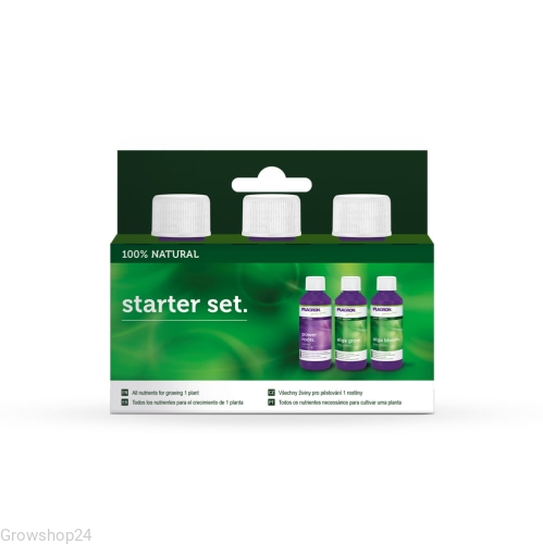 STARTER SET, NATURAL 100%, ZESTAW NAWOZÓW NA 1-2 ROŚLINY, PLAGRON.jpg