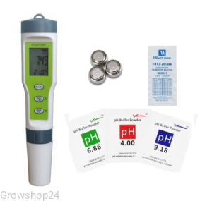 ELEKTRONICZNY MIERNIK 3w1 DO PŁYNU, 0,01-14,00pH, 1-19999uS/cm, 0-60st.C, pH METR, EC METR, KONDUKTOMETR