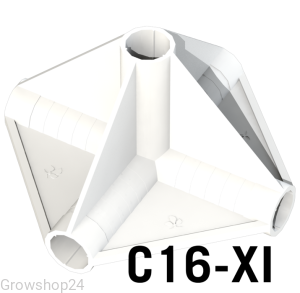 Łącznik rurek do boxa typu "XI" 16mm C16-XI