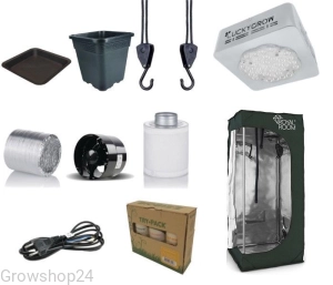 Growbox zestaw LED ECO 50x50x120 Luckygrow & RoyalRoom®