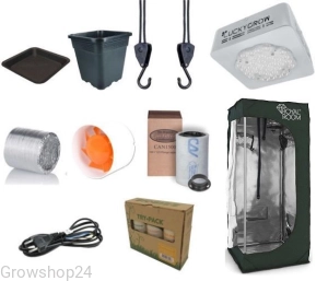 Growbox zestaw LED ECO 50x50x120 Luckygrow® & RoyalRoom®