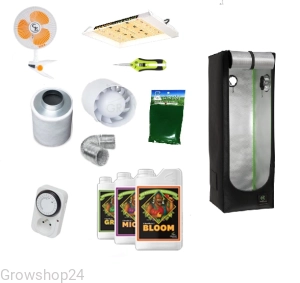 Growbox zestaw Herbgarden 50x50x140 + Lampa LED Mars Hydro 100W TS600