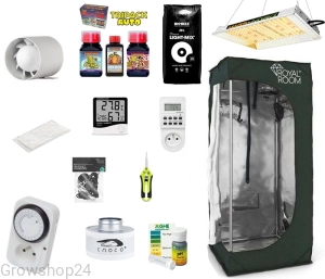 Growbox Zestaw RoyalRoom® C50 50x50x120cm + Mars Hydro TS 600 100W Lampa Led Grow