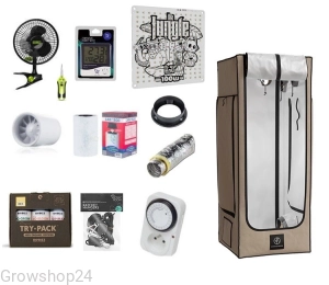 Growbox zestaw LED + namiot white 50x50x130 + Grow The Jungle Lite 100W