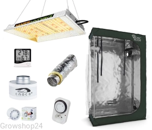 Growbox Zestaw 2x Mars Hydro TS 600 100W Lampa Led Grow + RoyalRoom® 100x50x160cm