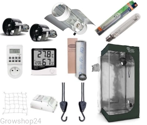 Growbox Zestaw RoyalRoom® 80x80x180 + HPS + Cool Tube Prima Klima L2015 - 125mm / 48cm