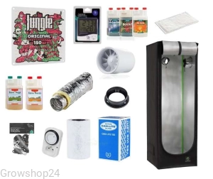 Growbox Zestaw Grow The Jungle The Jackson ORIGINAL 150W Lampa LED Grow Dimmable + Herbgarden 60x60x180