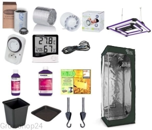 Growbox Zestaw RoyalRoom® 60x60x160 + Lumatek LED ATS 200W