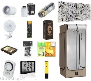 Growbox zestaw Grow The Jungle The Jackson LITE 250W Lampa LED Grow Dimmable SMD + namiot white 70x70x170