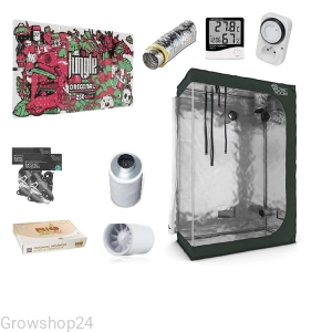 Growbox Zestaw uprawowy LED RoyalRoom® 120x60x Grow The Jungle The Jackson ORIGINAL 250W Lampa LED Grow Dimmable180cm +