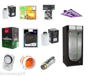 Growbox Zestaw Lumatek ATS 200W PRO LED + Herbgarden 80x80x180cm + zestaw Shogun Nutrients