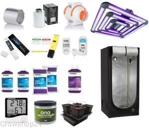 Growbox Zestaw LED LUMATEK 200W Herbgarden 80x80x180cm