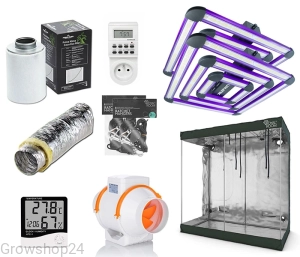 Growbox Zestaw RoyalRoom 200x100x200 + 2x Lumatek Attis 300W