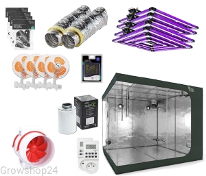 Growbox Zestaw RoyalRoom 240x240x200cm + 4x Lumatek Attis PRO 300W