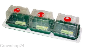 Propagator 76x18,5x H19,5cm, 3 szklarenki + Podgrzewana taca
