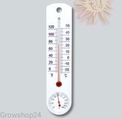 Termometr/higrometr zew./wew. plastikowy